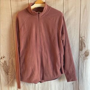 Old Navy Active Mauve Jacket Active Long Sleeve Go Dry Microfleece Zip Front XL